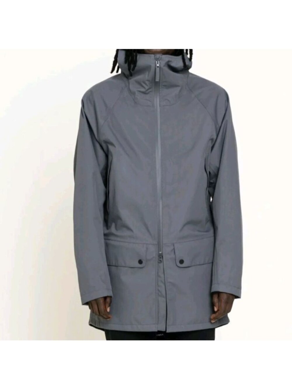 Baro Jacket Mens Small Gray Brockton Rain Coat Waterproof Lightweight Parka
